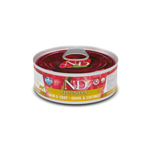 N&D Cat Quinoa Skin & Coat Quail Wet food 70gr