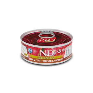 N&D Cat Quinoa Skin & Coat Venison Wet food 70gr