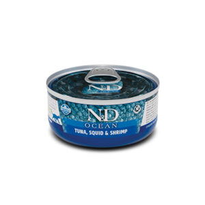 N&D Cat Tuna, Squid & Shrimp Adult Wet Food 70gr