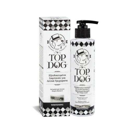 Top Dog Whitening Σαμπουάν Σκύλου για Λευκό Τρίχωμα 250ml
