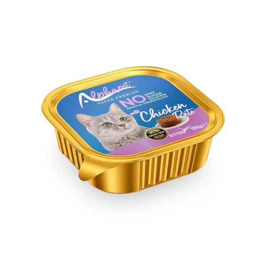 Alphapet Super Premium Πατέ 100gr για Γατάκια με Κοτόπουλο σε Τασάκι