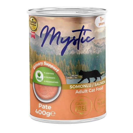 Mystic Super Premium Κονσέρβα 400gr Urinary Support Grain Free για Ενήλικες Γάτες με Σολομό