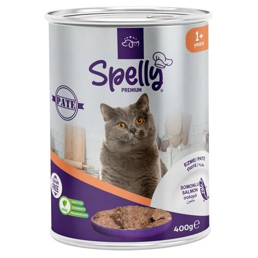 Spelly Premium Πατέ Σολομός για Ενήλικες Γάτες 400gr