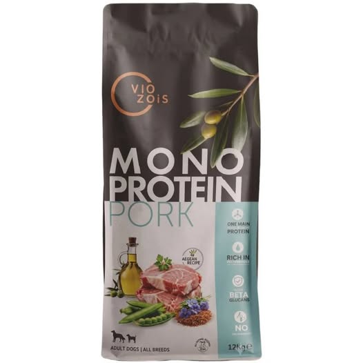 Ξηρά Τροφή Σκύλου Viozois Monoprotein Pork 12kg