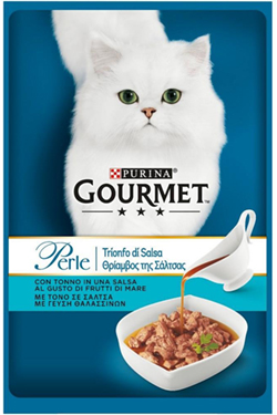 Purina Gourmet Perle “Θρίαμβος της Σάλτσας” φιλετάκια τόνου 85gr