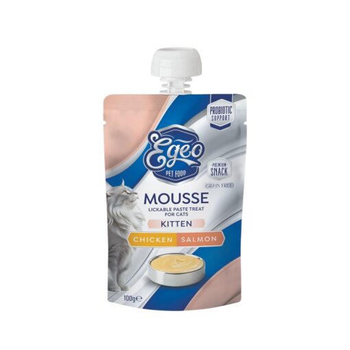 Egeo Kitten Mousse Chicken & Salmon 100gr