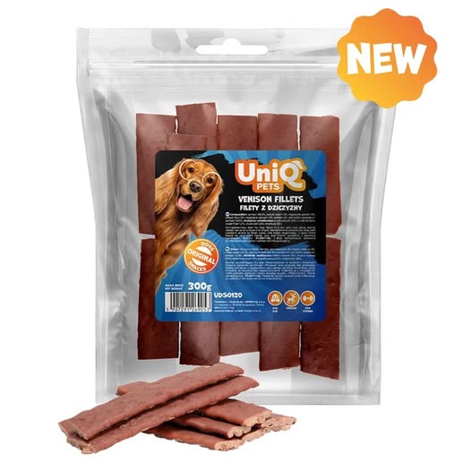Uniq 300gr Λιχουδιά για Σκύλους Φιλέτα Ελαφιού