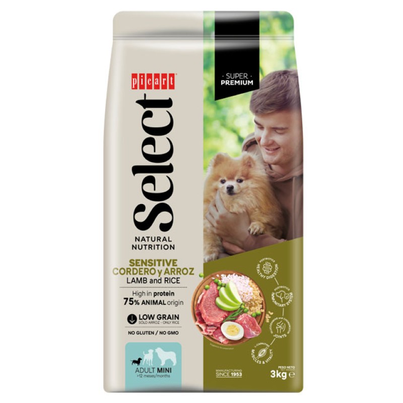 Select Adult Mini Lamb & Rice Superpremium 3kg