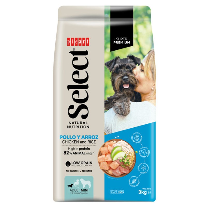 Select Adult Mini Chicken & Rice Superpremium 8kg