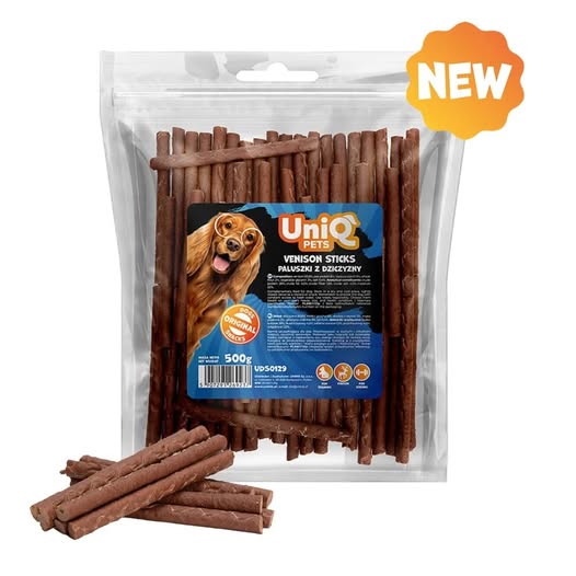 Uniq 500gr Λιχουδιά για Σκύλους Μαλακά Στικς με Ελάφι