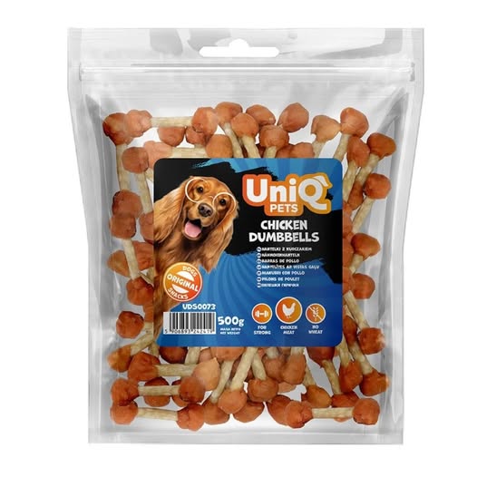 Uniq 500gr Λιχουδιά για Σκύλους “Σχήμα Αλτήρα” με Κοτόπουλο