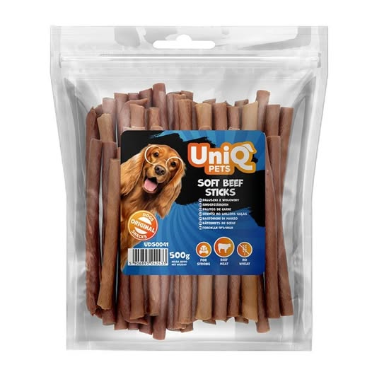 Uniq 500gr Λιχουδιά για Σκύλους Μαλακές Λωρίδες Μοσχάρι